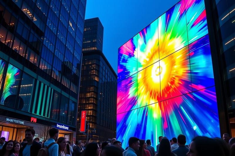 Painel de LED Grande é a Solução Ideal para Eventos e Publicidade Impactante