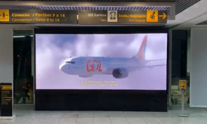 Fazer Anúncio no Painel Mega Led 360 Jaguariúna - Painel Led no Embarque Aeroporto Internacional de Natal Rn