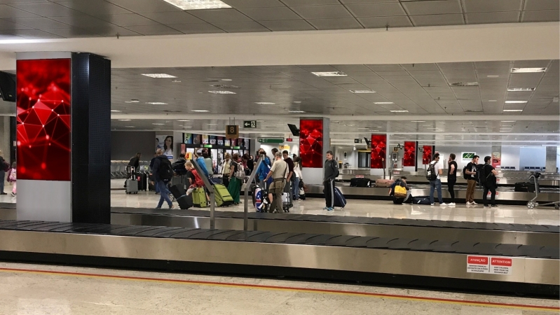 Midia Digital em Lixeiras do Aeroporto Orçamento Araçariguama - Mídia Aeroportuária