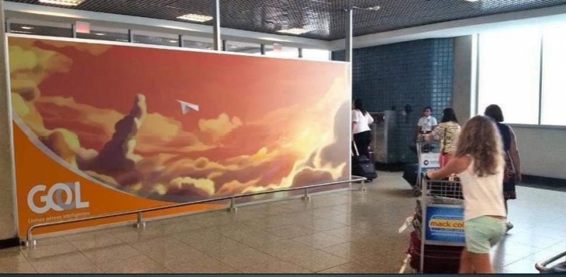 Painel e Midia para Aeroporto Cruzeiro - Publicidade no Aeroporto