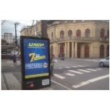 totem de rua para propaganda Cruzeiro